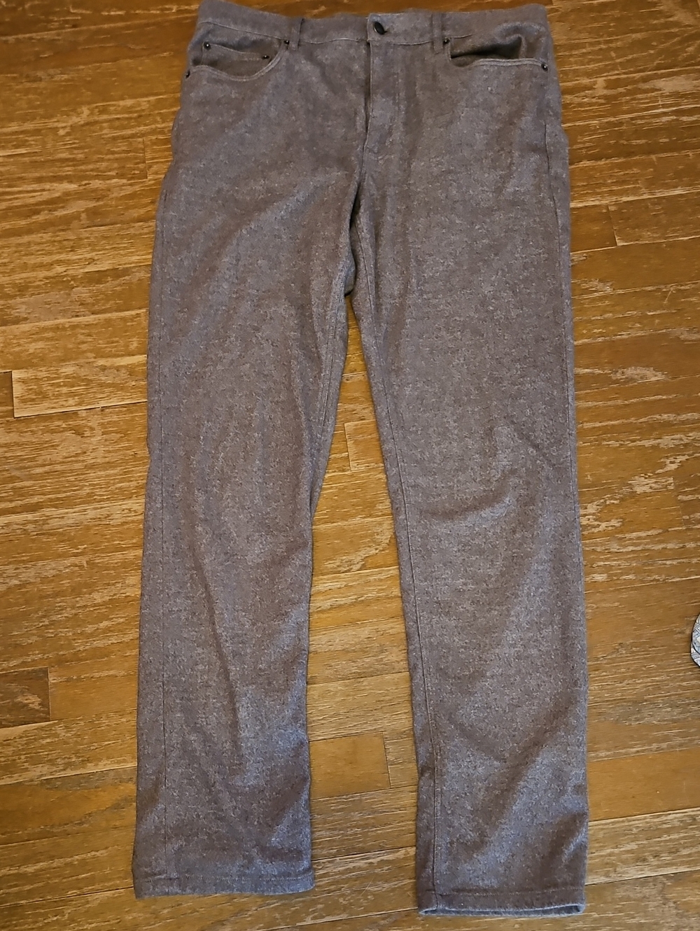 Faherty Knit Flannel Pant Brown? 34 - Picture 4 of 5